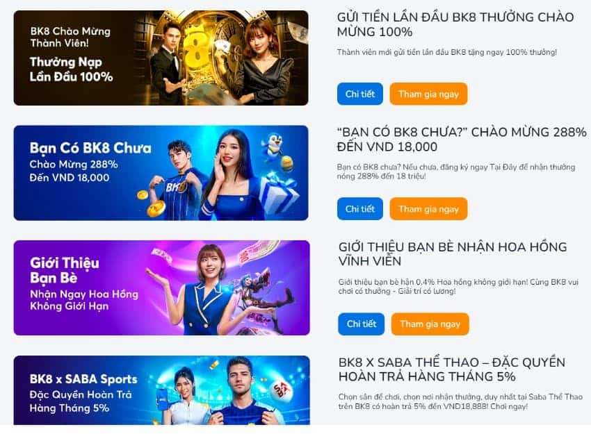 Casino cá cược tiền thật online mang tới nhiều khuyến mãi lớn